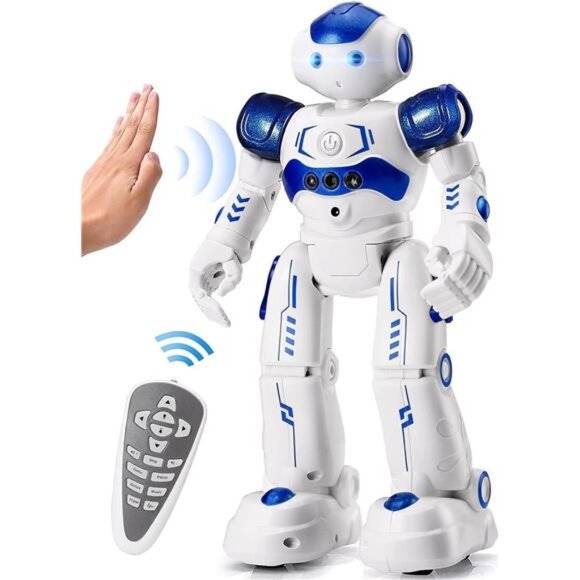 RC Robot Toys for Kids,Gesture & Sensing Programmable Remote Control Smart Robot - Picture 1 of 7